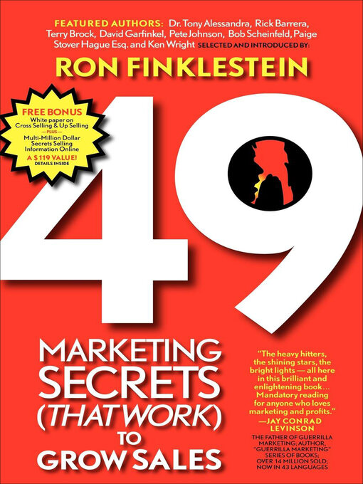 Title details for 49 Marketing Secrets (That Work) to Grow Sales by Ron Finklestein - Available